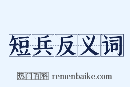 短兵反义词是什么意思的图片